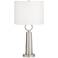 Victor Brushed Nickel Modern Accent Table Lamp