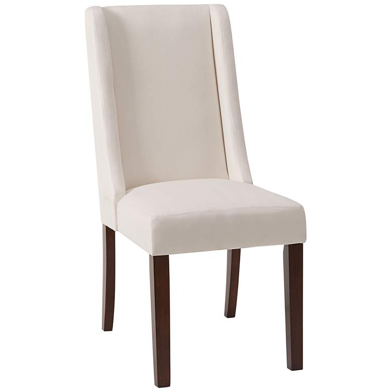 Image 2 Victor Cream Fabric Wingback Dining Chairs Set of 2