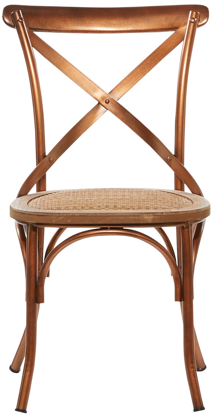 Victor Matte Copper Metal Dining Chairs Set of 2 091R3 Lamps Plus