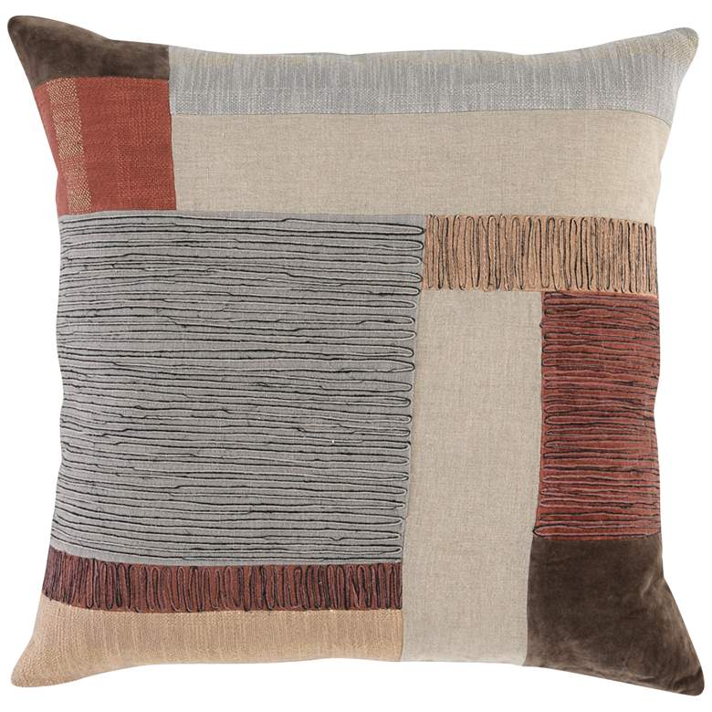 Image 1 Victor Multi-Color 22 inch Square Decorative Throw Pillow