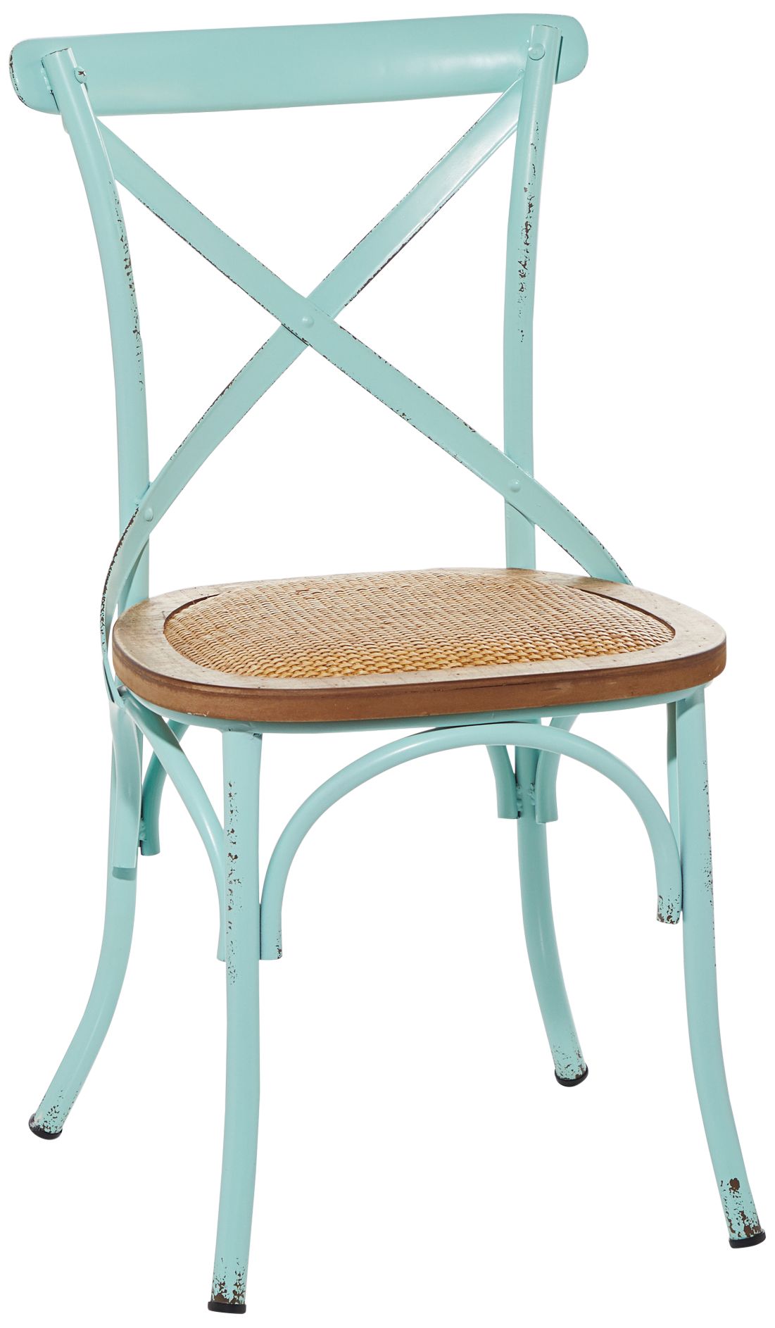 Light blue metal online chairs