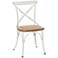 Victor Painted White Metal Dining Chairs Set of 2