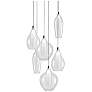 1_Victoria 13"W Chrome and Clear Glass LED Multi-Light Pendant