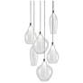 2_Victoria 13"W Chrome and Clear Glass LED Multi-Light Pendant more views