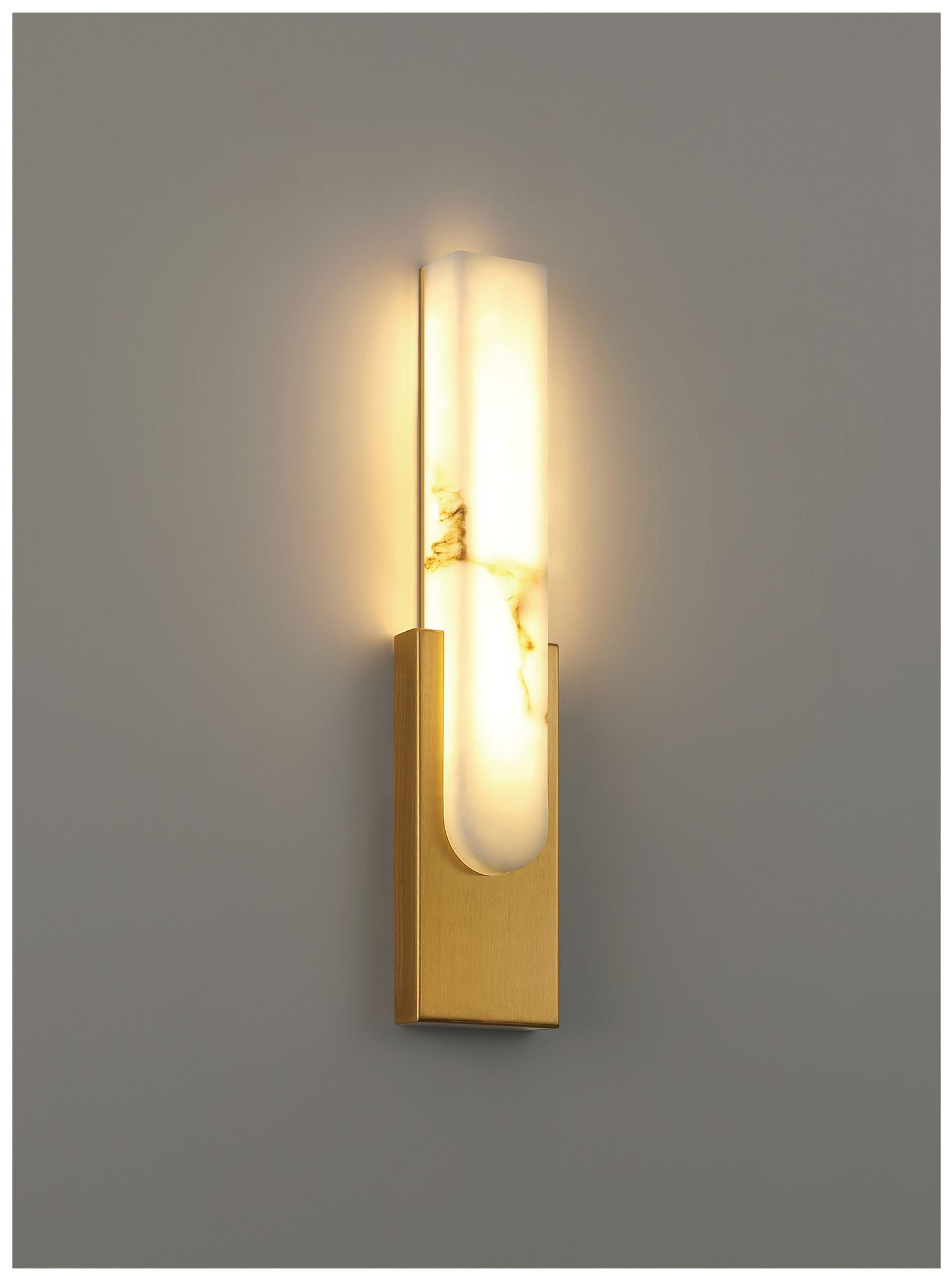 Image 2 Victoria 20" High Antique Brushed Brass LED Wall Sconce more views
