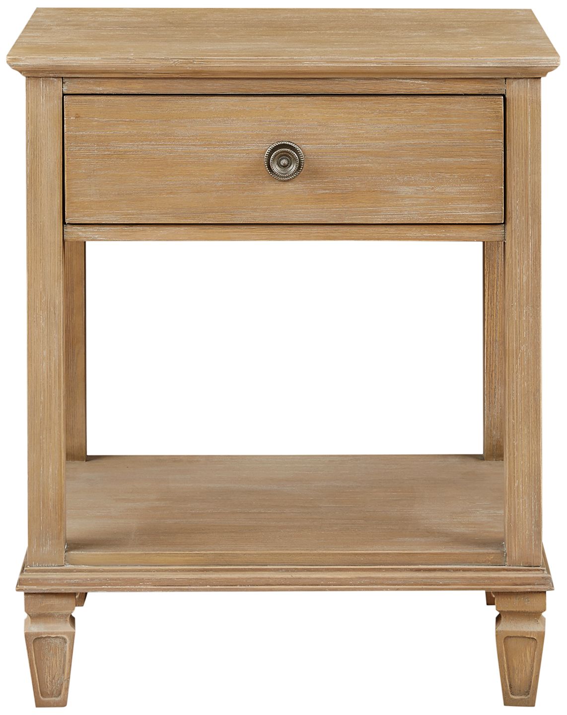 Victoria 24" Wide Light Natural 1-Drawer Bedside Table