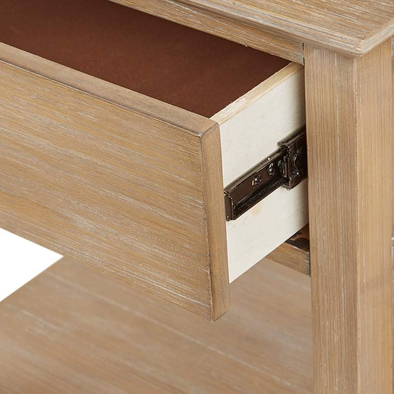 Image 2 Victoria 24" Wide Light Natural Wood Bedside Tables Set of 2 more views