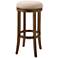 Victoria 30 1/2" Cream Linen Fabric Swivel Bar Stool