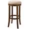 Victoria 30 1/2" Cream Linen Fabric Swivel Bar Stool