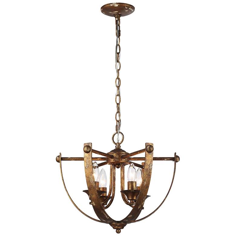Image 1 Victoria 4-Light Pendant in Heirloom Gold