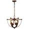 Victoria 4-Light Pendant in Heirloom Gold