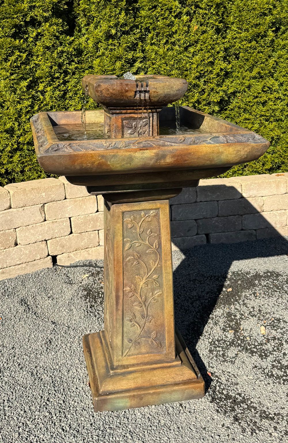 Image 2 Victoria 43 1/2"H Relic Nebbia LED Outdoor Floor Fountain - Made to Order