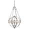 Victoria Chrome 16" Wide Clear Crystal Chandelier