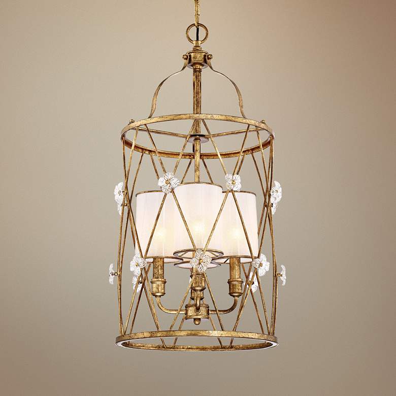 Image 1 Victoria Park 15 1/4" Wide 4-Light Elara Gold Pendant