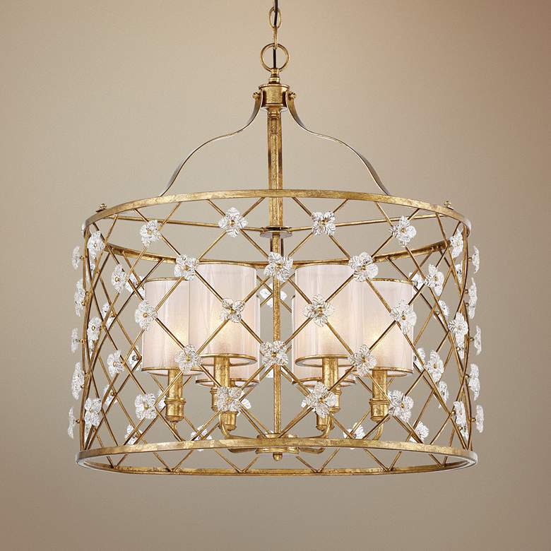 Image 1 Victoria Park 26 1/2" Wide 6-Light Elara Gold Pendant