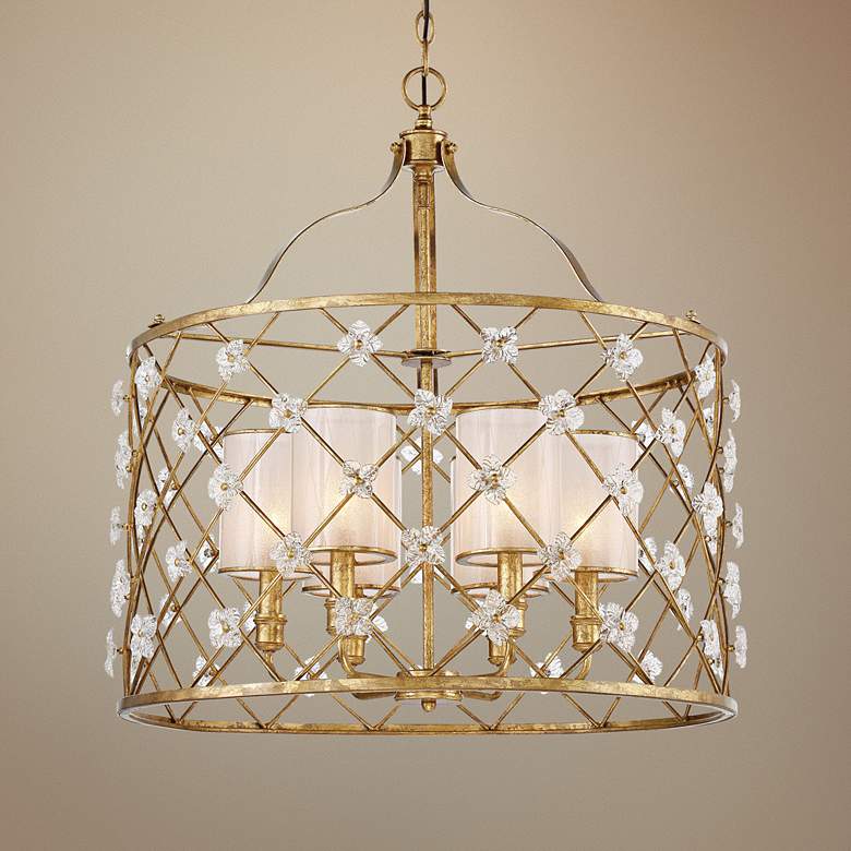 Image 1 Victoria Park 26 1/2 inch Wide 6-Light Elara Gold Pendant