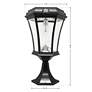 Watch A Video About the Victorian Black Solar LED Outdoor Post Light