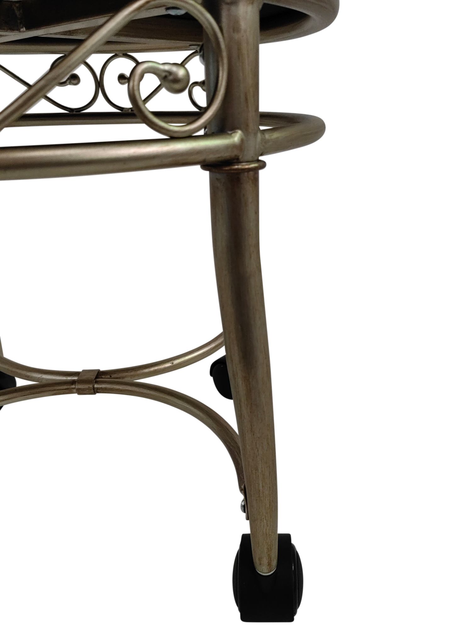 Image 5 Victorian 19" High Bronze Vanity Stool more views