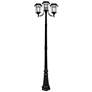 Watch A Video About the Victorian Black LED 3 Lamp Solar Post Light