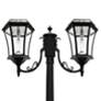 Watch A Video About the Victorian Black LED 2 Lamp Solar Post Light