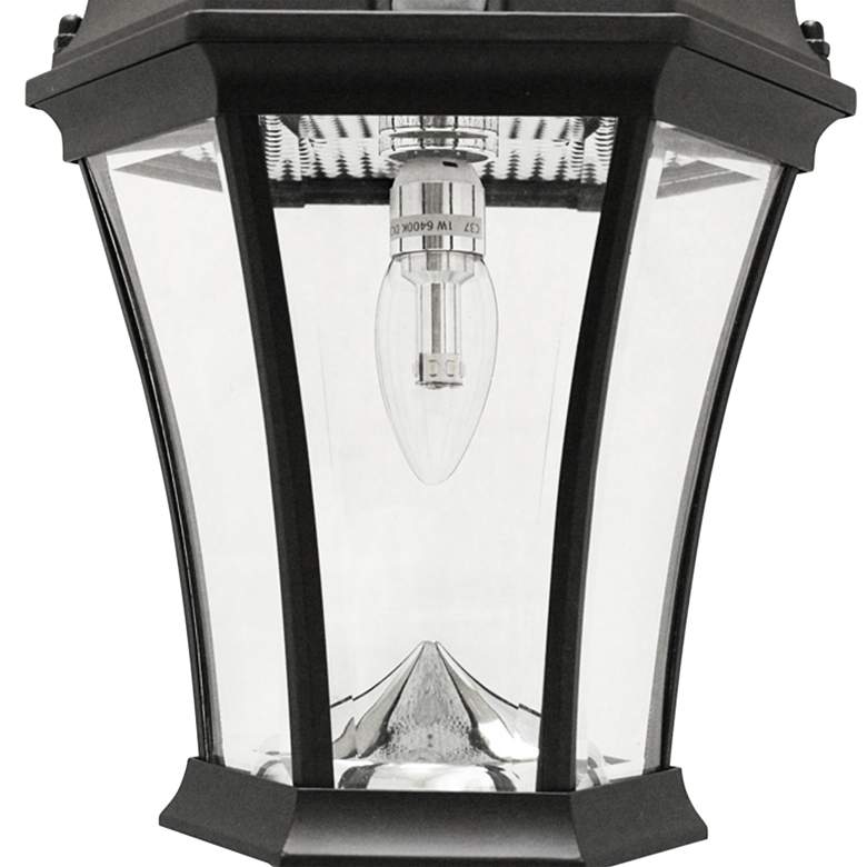 Image 3 Victorian Bulb Black Solar LED Dusk to Dawn Outdoor Light more views