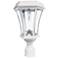 Victorian Bulb White Solar LED Dusk to Dawn Outdoor Light