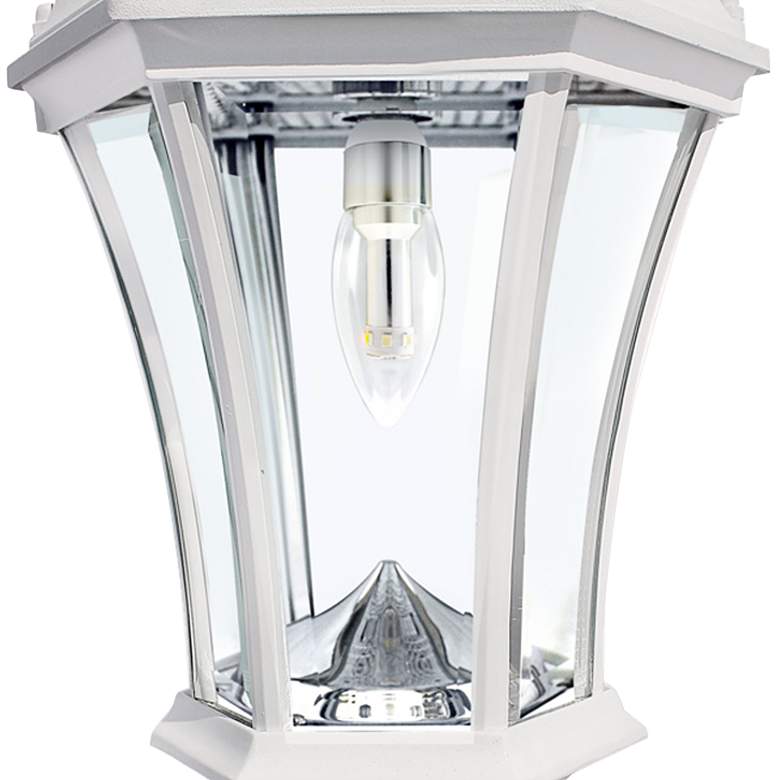 Image 2 Victorian Bulb White Solar LED Dusk to Dawn Outdoor Light more views