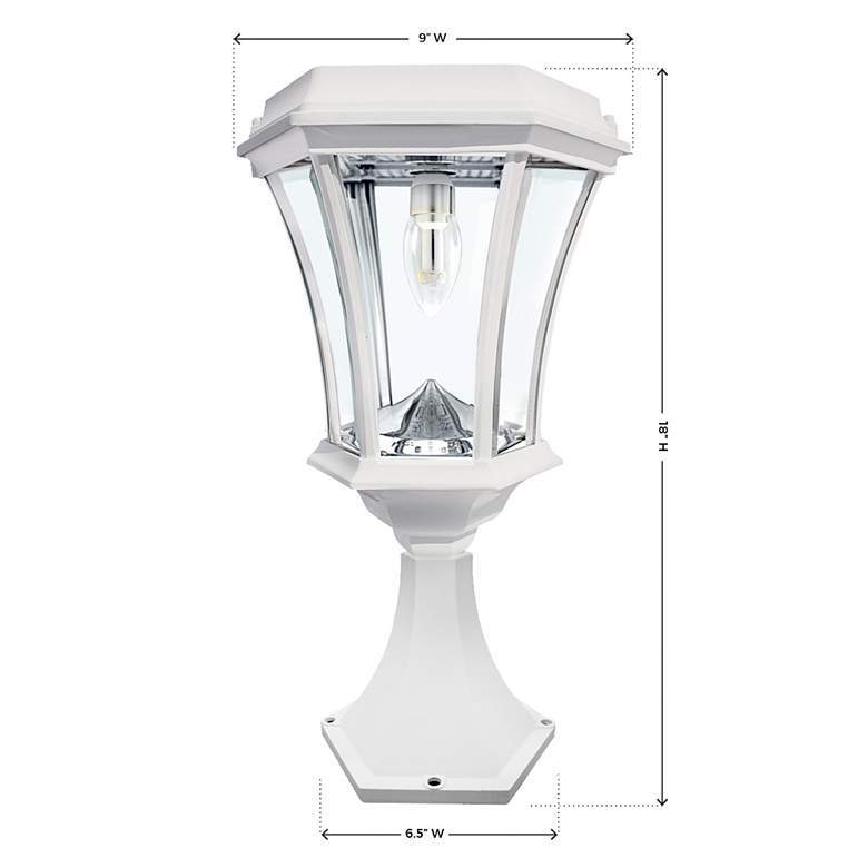Image 6 Victorian Bulb White Solar LED Dusk to Dawn Outdoor Light more views