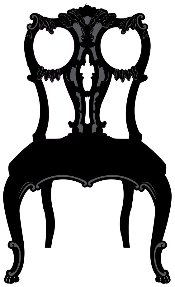 victorian black chair