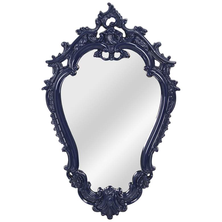 Image 1 Victorian Cobalt Blue 22 1/4 inch x 35 inch Framed Wall Mirror