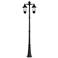 Victorian Morph 99 3/4"H Black 2-Head LED Post Light w/ Base