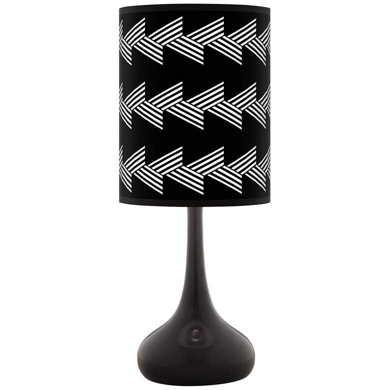 Image 1 Victory March Giclee Black Droplet Table Lamp