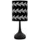 Victory March Giclee Black Droplet Table Lamp