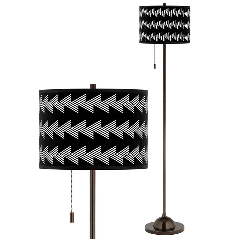 Image 1 Victory March Giclee Glow Bronze Club Floor Lamp