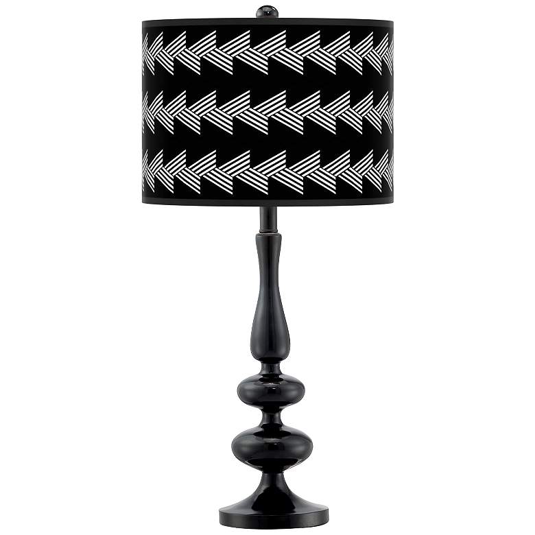 Image 1 Victory March Giclee Paley Black Table Lamp