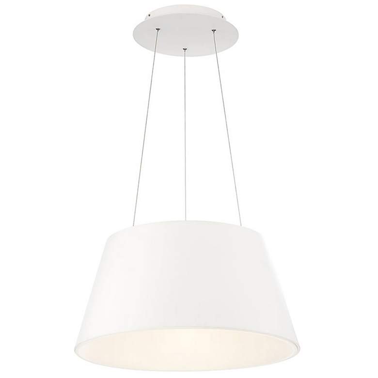Image 1 Vida 12.25"H x 23.56"W 1-Light Pendant in White