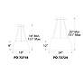 2_Vida 12.25"H x 23.56"W 1-Light Pendant in White more views