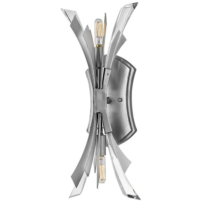 Image 2 Vida 17 1/4" High Silver Wall Sconce by Hinkley Lighting more views
