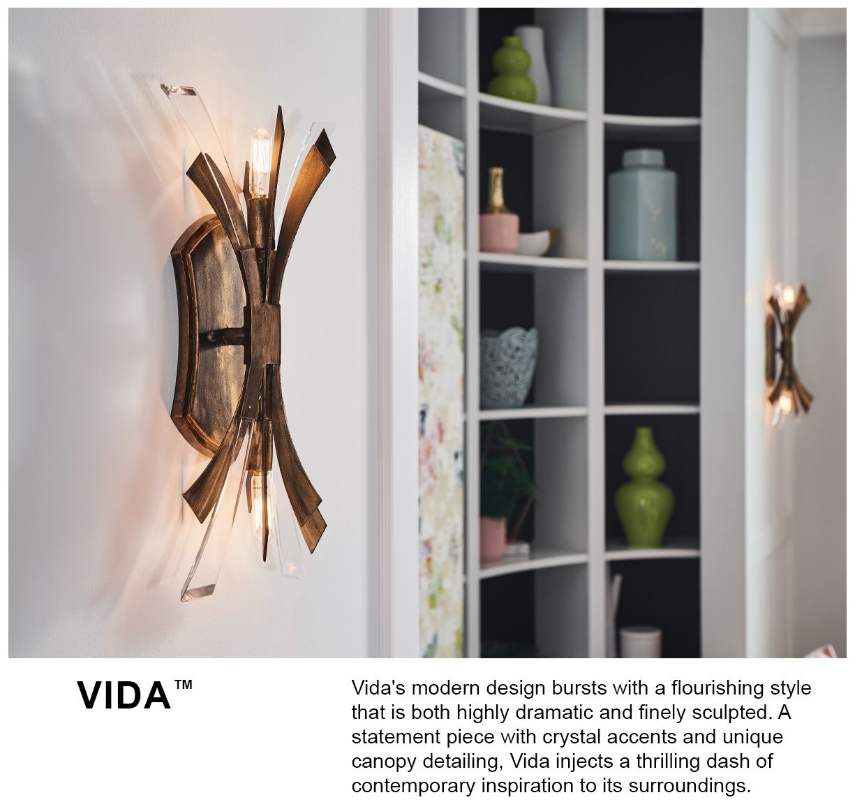 Vida 17 1/4" High Silver Wall Sconce by Hinkley Lighting