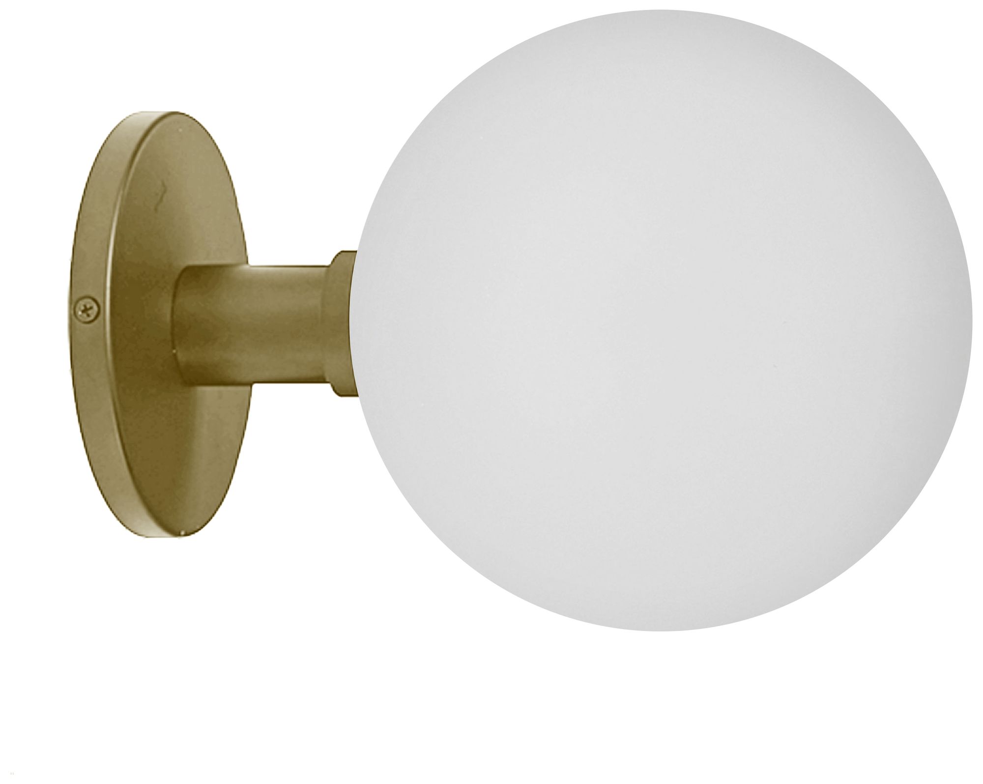 Image 2 Vida 7" High White, Aged Brass LED Wall Sconce more views