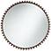 Vidalla Matte Dark Bronze Beaded 32" Round Wall Mirror