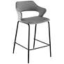 1_Vidar 26" Gray Velvet Counter Stool