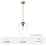 5_Vidria Clear Glass 1 Light 12 Inch Pendant more views