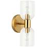 Thumbnail1 of Vienna 11 1/2" High Aged Brass 2-Light Wall Sconce