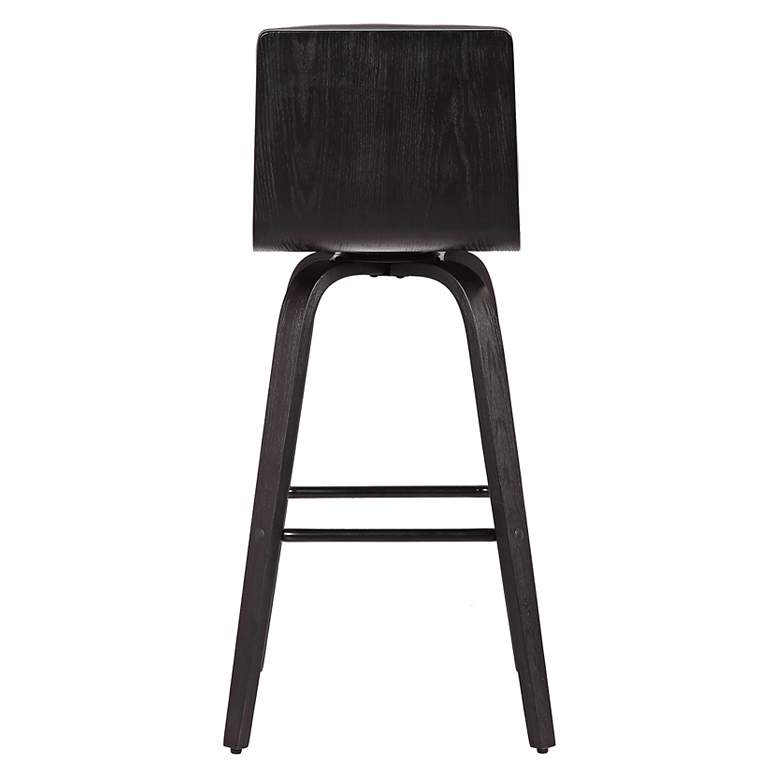 Image 5 Vienna 25 1/4" Gray Faux Leather Swivel Counter Stools Set of 2 more views