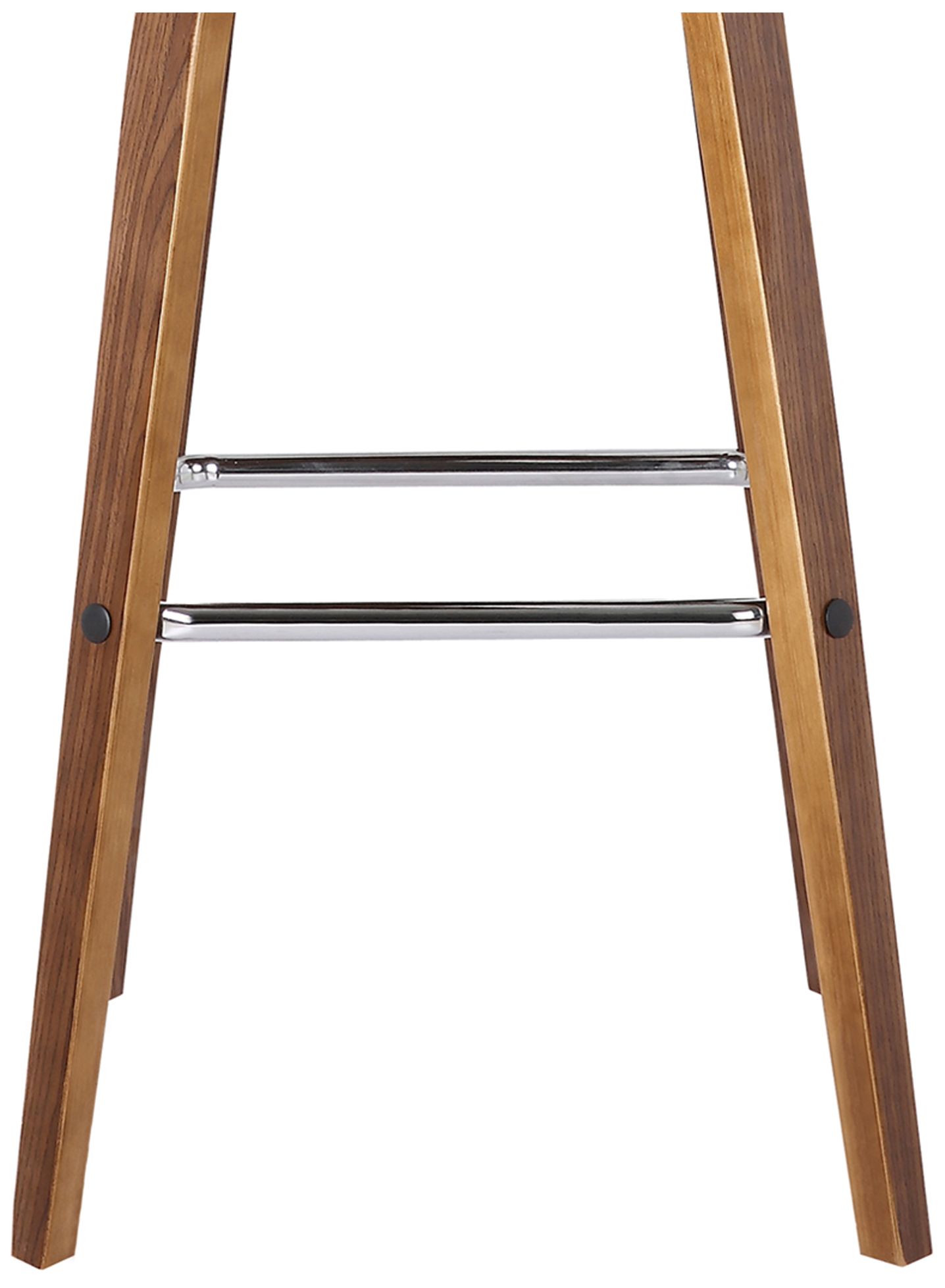 Image 7 Vienna 26 in. Swivel Barstool in Walnut Finish with Brown Faux Leather more views