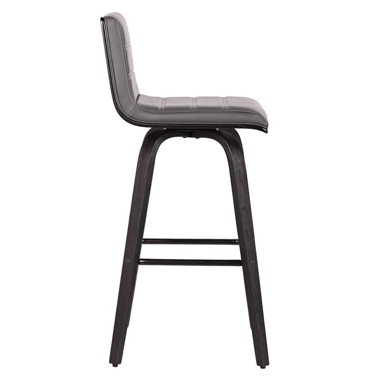 Image 5 Vienna 29 1/2 inch Gray Modern Swivel Bar Stool more views