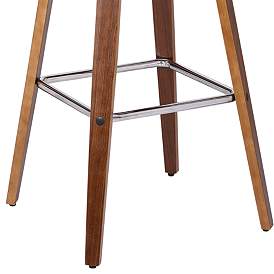Image3 of Vienna 30 in. Swivel Barstool in Chrome Finish with Cream Faux Leather more views