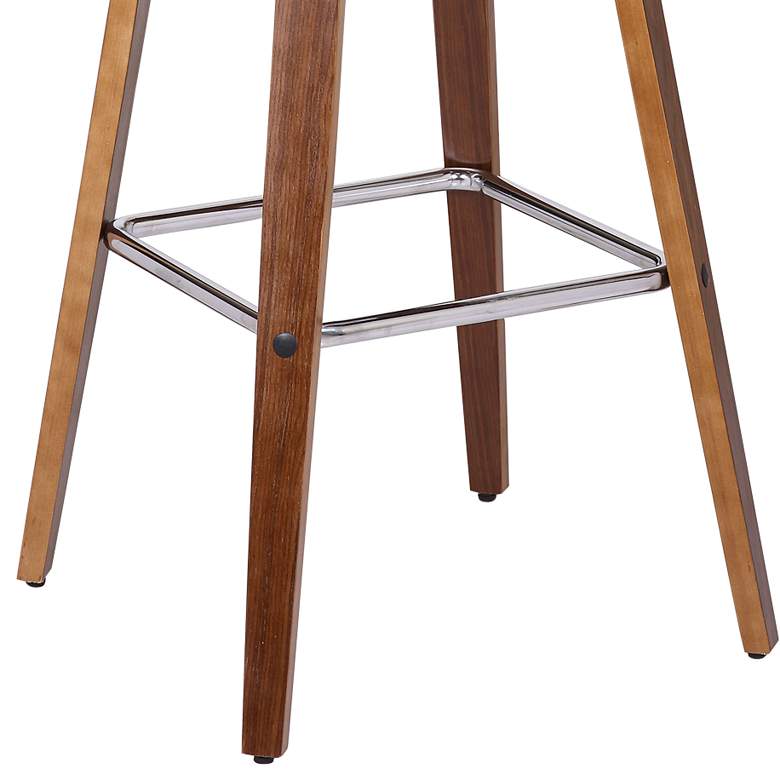 Image 3 Vienna 30 in. Swivel Barstool in Chrome Finish with Cream Faux Leather more views