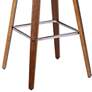 Thumbnail3 of Vienna 30 in. Swivel Barstool in Chrome Finish with Cream Faux Leather more views